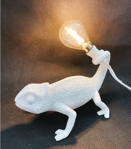Luz de noche para cabecera, personalidad creativa, forma de Animal, lámpara de pared de cuervo negro, lámpara de mesa de luz Led camaleón - Product Image 4