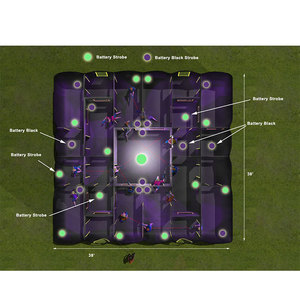 10x10m étiquette laser gonflable labyrinthe <span class=keywords><strong>d</strong></span>'arène pour la <span class=keywords><strong>location</strong></span> - Product Image 5