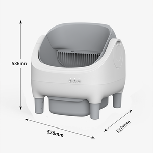 New Design Smart <strong>Cat</strong> <strong>Litter</strong> <strong>Box</strong> APP Control Dual Safety Sensors Self-Cleaning Eco-Friendly 76L Inner Space Odor Control Open-Top - Product Image 4