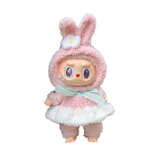 <span class=keywords><strong>Ropa</strong></span> para Muñecas Labubu de Primera y Tercera Generación, 17 cm, Estilo Macaron, Rostro de Vinilo, Reemplazo de Plástico para Muñecas Labubu - Product Image 6