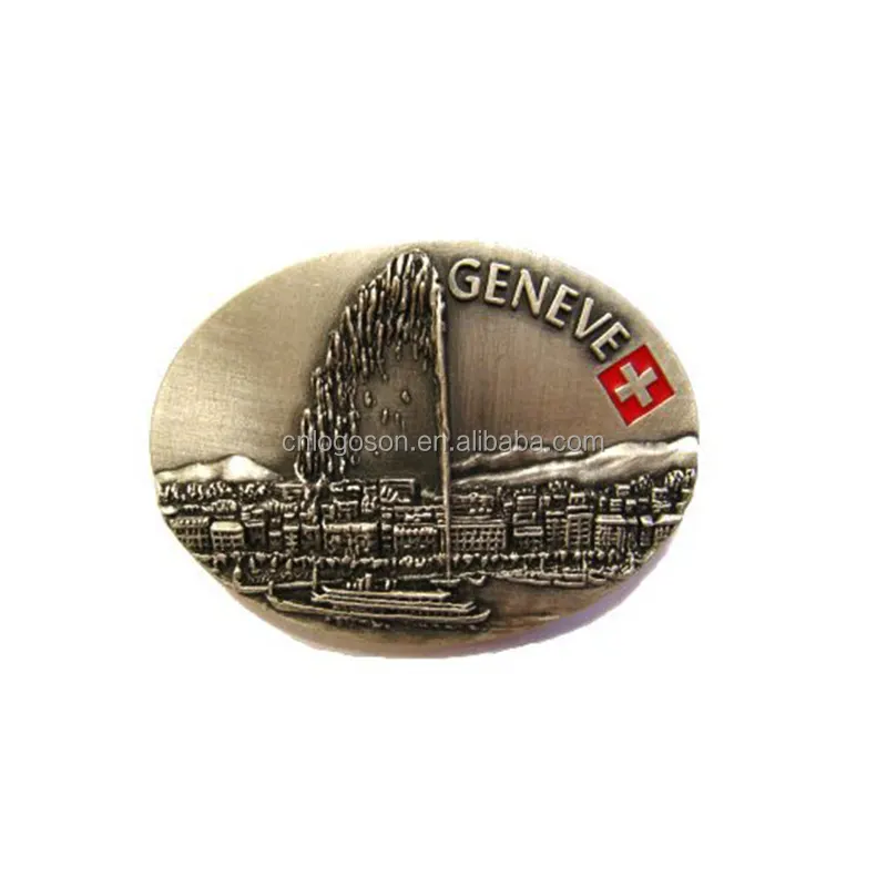 Schweiz Luzern Travel Souvenir Metall Kühlschrank Magnet Anti Silber Schweizer Flagge Magnete Marker