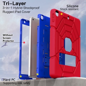 Grifobes Phổ Biến Phim Hoạt Hình Phong Cách Spiderman Nhiệm Vụ Nặng Nề Chống Sốc Ipad 9 Thế Hệ 10.2 Inch Bao Gồm Trường Hợp Cho Trẻ Em Trẻ Em Cậu Bé - Product Image 2