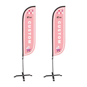 ธงลายขนนกสำหรับโฆษณาส่งเสริมการขายธงลายขนนกแบบออกแบบได้ตามต้องการธงชายหาด - Product Image 4