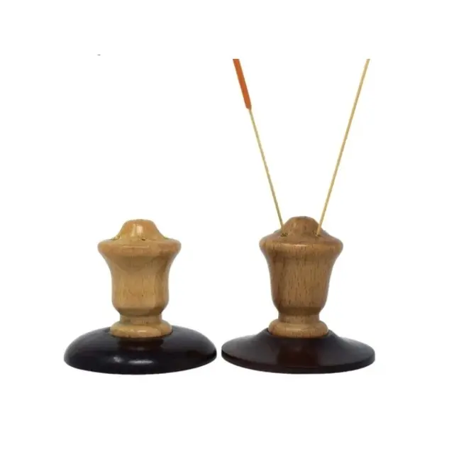 Handmade stylish classic Customized logo print wholesale Made Wooden Incense Stick Holders