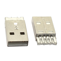 Connecteur mâle de type Usb 2.0 a Prise USB AM 4 broches Type a Connecteur mâle personnalisable