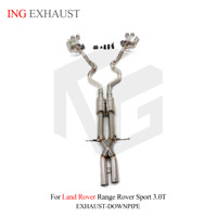 Système d'échappement Catback en acier inoxydable ING pour Land Rover Range Rover Sport 3.0T L320 L322, accessoires de silencieux à soupape électronique