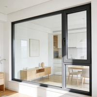 Ventanas de Aluminio y Vidrio con Protección UV y Reducción de Ruido, Ecológicas, con Doble Acristalamiento Low-E para Apartamentos