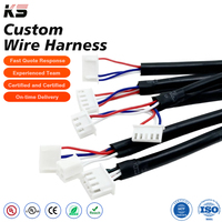 Kabel Baterai 0.8mm Pitch 2-pin Konektor Terminal Penusuk Konduktor Tembaga Fleksibel Berperingkat IP66 untuk Mesin Peralatan Rumah Tangga