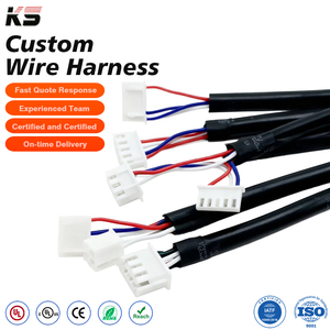 Кабель для аккумулятора с 2-контактным проколотым клеммным разъемом с шагом 0,8 мм, сертифицированный UL, для электронных соединений - Product Image 1