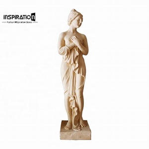 Statue d'ange en béton préfabriqué pour extérieur, jardin et aménagement paysager, statue de figure européenne en béton préfabriqué - Product Image 1