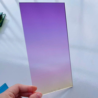 Feuilles acryliques irisées de changement de vitrail de couleur arc-en-ciel pour des projets de verre d'art