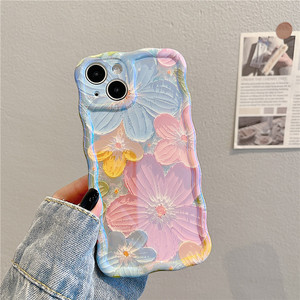 <span class=keywords><strong>Coque</strong></span> <span class=keywords><strong>de</strong></span> <span class=keywords><strong>téléphone</strong></span> en TPU souple <span class=keywords><strong>de</strong></span> luxe, best-seller, protection intégrale, motif floral coloré, peinture à l'huile, pour iPhone 11 12 13 14 15 - Product Image 4