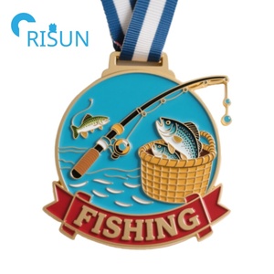 Médailles de trophée de pêche personnalisées sur mesure, fabriquées en usine, pour les compétitions de pêche, les pêcheurs, les médailles de pêche, les médailles de <span class=keywords><strong>canne</strong></span> à pêche, les médailles de poisson - Product Image 5