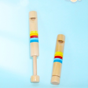 Flauta de Madera Extraíble para Niños, Juguete Musical Educativo, Instrumento de Viento, Flautín de Madera, Ecológico y Hecho a Mano - Product Image 3