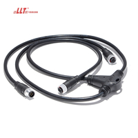 Conector de Cable LED Circular de 2, 3 y 4 Pines, Tipo T, Divisor, para Exteriores, Resistente al Agua, Marca LLT