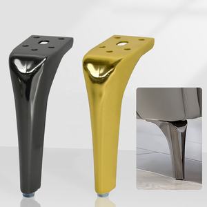 Forato Artistic <span class=keywords><strong>mobili</strong></span> divano gambe oro opaco nero triangolo <span class=keywords><strong>piedini</strong></span> <span class=keywords><strong>mobili</strong></span> <span class=keywords><strong>per</strong></span> divano e tavolo libreria armadio divano divano - Product Image 1