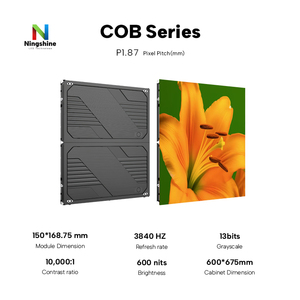 จอ LED COB ที่ผ่านการรับรอง CE/Fcc สำหรับห้องควบคุมการแสดงผล LED ประสิทธิภาพสูง P1.87 P1.56แสงสีฟ้าอ่อน - Product Image 2
