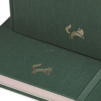 Carnet de notes personnalisé en cuir synthétique A5 avec couverture rigide en papier épais 120 g/m²