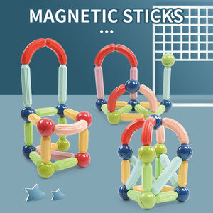 Commercio all'ingrosso educativo 3D asta del magnete Set di plastica bastoni <span class=keywords><strong>magnetici</strong></span> & palle mattoncini giocattolo per i bambini - Product Image 3