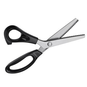 Tijeras dentadas de 9 pulgadas de acero inoxidable con borde serrado, tijeras industriales para sastrería, tijeras para cortar encaje, manualidades, bordado, bricolaje - Product Image 1