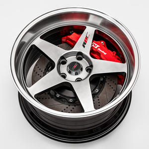 Jantes Roc Deep Lip JDM EVO 15 <span class=keywords><strong>16</strong></span> 17 18 <span class=keywords><strong>pouces</strong></span>, 5 branches, Flow Forming, 5x114.3 4x100 pour Honda Civic Subaru WRX BRZ RX-7 - Product Image 4