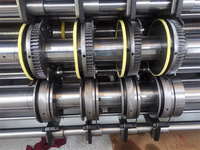 Machine d'impression flexographique rotative à 2 couleurs pour la fabrication de boîtes en carton ondulé personnalisées, utilisation en usine
