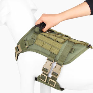 頑丈ナイロンペット用防水ベストカスタムロゴ調整可能戦術犬用ハーネス - Product Image 3