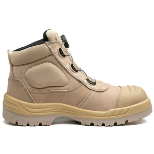 Bottes de sécurité tactiques SFA3 mi-montantes en cuir beige, semelle anti-perforation, vente en gros, toutes saisons, pour l'extérieur - Product Image 3