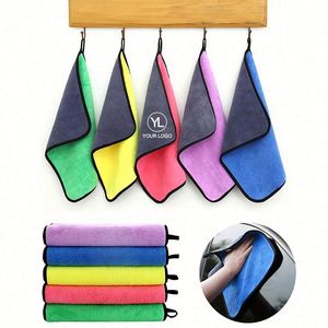 Paño de Limpieza para Auto de Microfibra Gruesa, Ecológico, Super Absorbente de Agua, de Secado Rápido, Multiusos, Personalizado con Bordado - Product Image 1