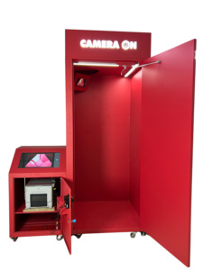 Attrezzatura della cabina fotografica di angolo con le <span class=keywords><strong>animazioni</strong></span> elettroniche della ripresa della macchina fotografica ad alta definizione della LR - Product Image 2