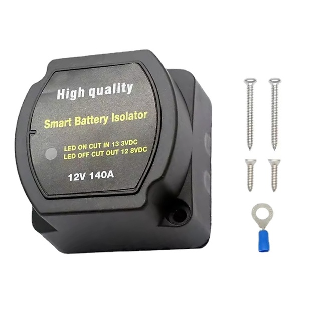 CLIPOL  Battery Isolator Kit Smart Dual Battery Isolator Voltage Sensitive Relay Dual Battery Isolator Switch for Truck RV