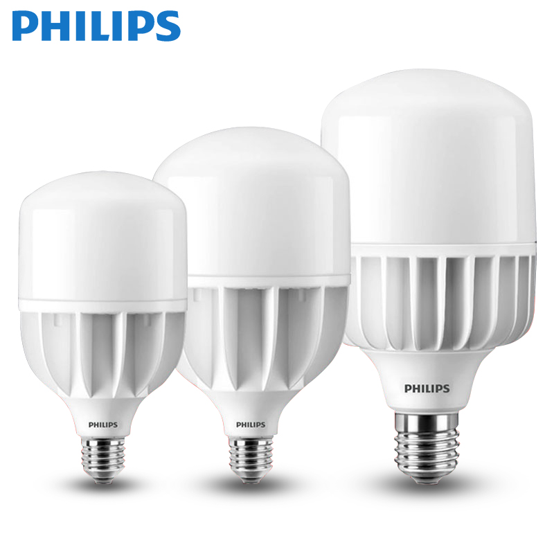 Philips-bombilla led de alta potencia E27E40, taller de fábrica, iluminación de techo, 24w40W50W65W80W