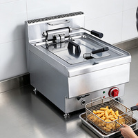 Friteuse électrique de table JUSTA 12L en acier inoxydable (qualité 304) Équipement de restauration rapide commercial 5000-10000W 1 an