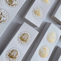 Etiquettes d'emballage de luxe d'usine Autocollant en relief Etiquette d'impression personnalisée de luxe en feuille d'or personnalisée