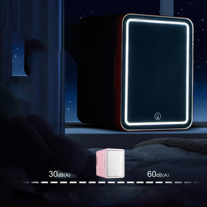 Portable voiture <span class=keywords><strong>réfrigérateur</strong></span> 4L Mini miroir LED <span class=keywords><strong>réfrigérateur</strong></span> maquillage cosmétiques <span class=keywords><strong>réfrigérateur</strong></span> refroidissement plus chaud - Product Image 5