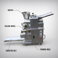 Machine automatique à samosas et empanadas SJ-100, haute efficacité, 6000 pièces/heure, moulage multi-formes, imitation manuelle