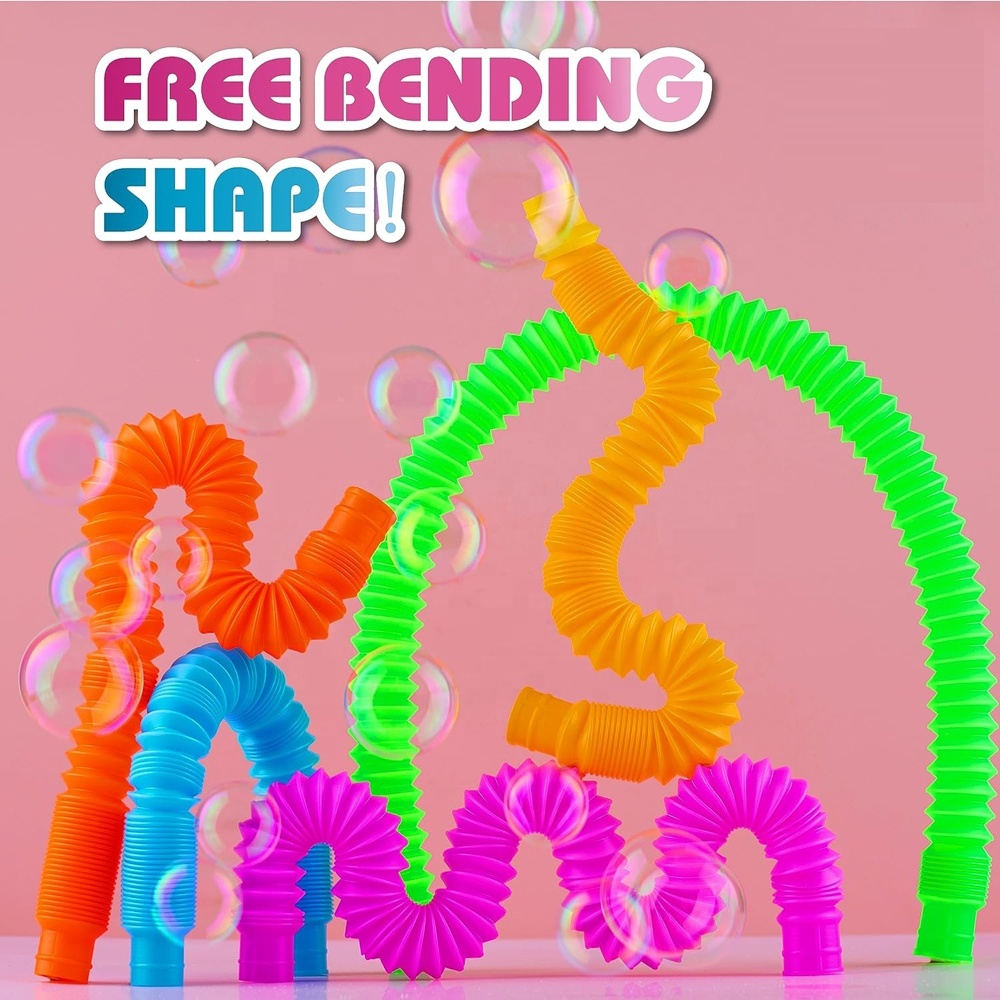 Cadeau Anniversaire Pop Tube JOYIN Lot De 4 Tubes Pop Extraterrestres Pour Enfants - Jouets Sensoriels Avec Sons POP, Tubes Télescopiques Amusants, Cadeaux D'Anniversaire Et Fête