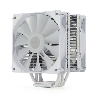 2025 mới thời trang tùy chỉnh Máy tính để bàn kép 120mm RGB argb người hâm mộ <span class=keywords><strong>CPU</strong></span> mát máy tính để bàn chơi game máy tính làm mát trắng tản nhiệt TDP 180W - Product Image 3