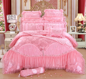 Moderno 100% di lusso trapunta in cotone organico lenzuola da letto 8 pezzi da letto Queen Set con PVC borsa decorazione per la casa - Product Image 5