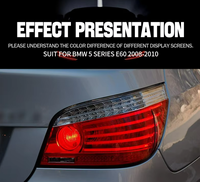 Nouveau feu arrière LED complet avec clignotant pour BMW Série 5 E60 2008-2010, référence OE 63217177281/282, version restylée