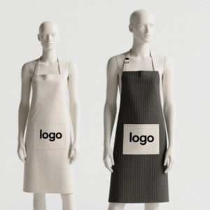 Hot Sale Customized Wholesale <b>Kitchen</b> <b>Apron</b> Digital Printing Stripe Polyester Bib <b>Apron</b> Belt Buckle Customized Canvas Design - Product Image 4