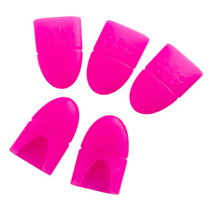 Lot de 10 capuchons en silicone pour vernis à ongles, lingettes dégraissantes pour dissolvant de gel, nettoyant pour doigts, protection pour vernis, outils de manucure NAT058 - Product Image 4