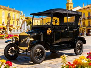 Antik stil Golf arabası 5 kişilik elektrikli tesis aracı - Product Image 3