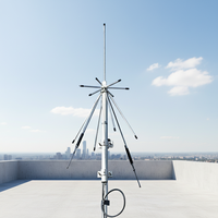 Antenne de communication omnidirectionnelle Discone large bande 70-3500 MHz pour amplificateur de signal FM/VHF/UHF/GSM/4G, radio amateur, télévision numérique
