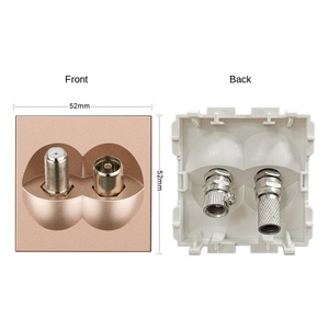 Home UK Interrupteur électrique Sat TV Prise murale Matériau PC Tension maximale 240V/110V - Product Image 1