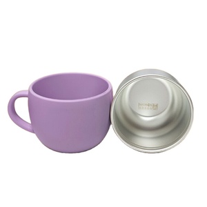 Gobelet d'apprentissage pour bébé, résistant aux chutes, tendance, en silicone de haute qualité, en acier inoxydable 304, débit lent manuel, sans BPA, écologique - Product Image 4