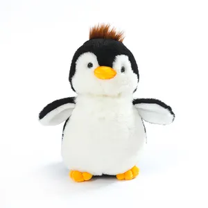 Mainan mewah Pinguin Beibei lucu 23cm, mainan mewah tiga dimensi gemuk dan lembut