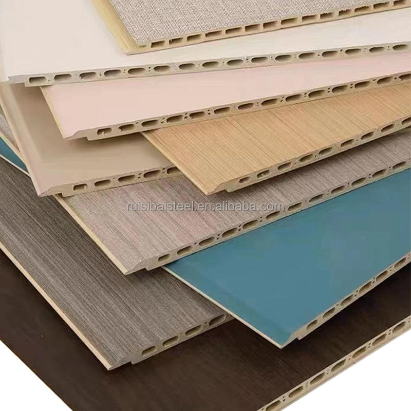 Inside House To Color Waterproof Fireproof PVC Ceiling Board Wall Panels Hollow Structure ...