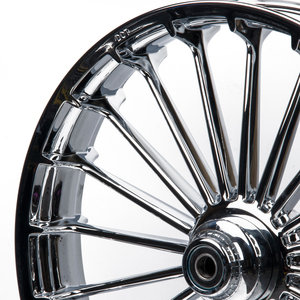 Jantes de <span class=keywords><strong>moto</strong></span> avant arrière 18/21/23 chromées à rayons multiples pour les jantes de roues 18-later harley Softail Fatboy Breakout, <span class=keywords><strong>Tubeless</strong></span> Wheels - Product Image 3