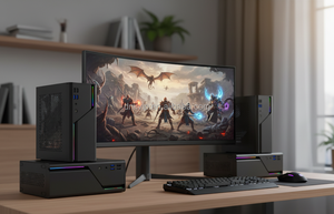 K16 tùy chỉnh RGB dọc nhỏ PC trường hợp HTPC Máy tính để bàn 1U cung cấp điện với PCIe Bảng điều chỉnh mỏng cff Chassis Mini ITX PC trường hợp cổ - Product Image 5
